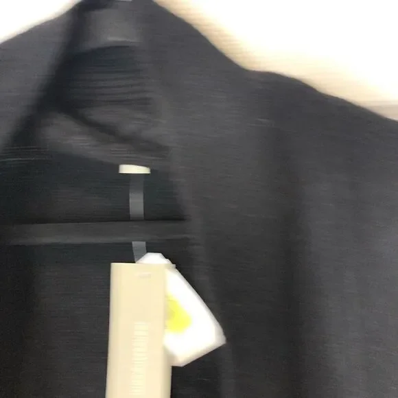 NWT Joan Vass wool blend black sweater vest, size large - Picture 6 of 12